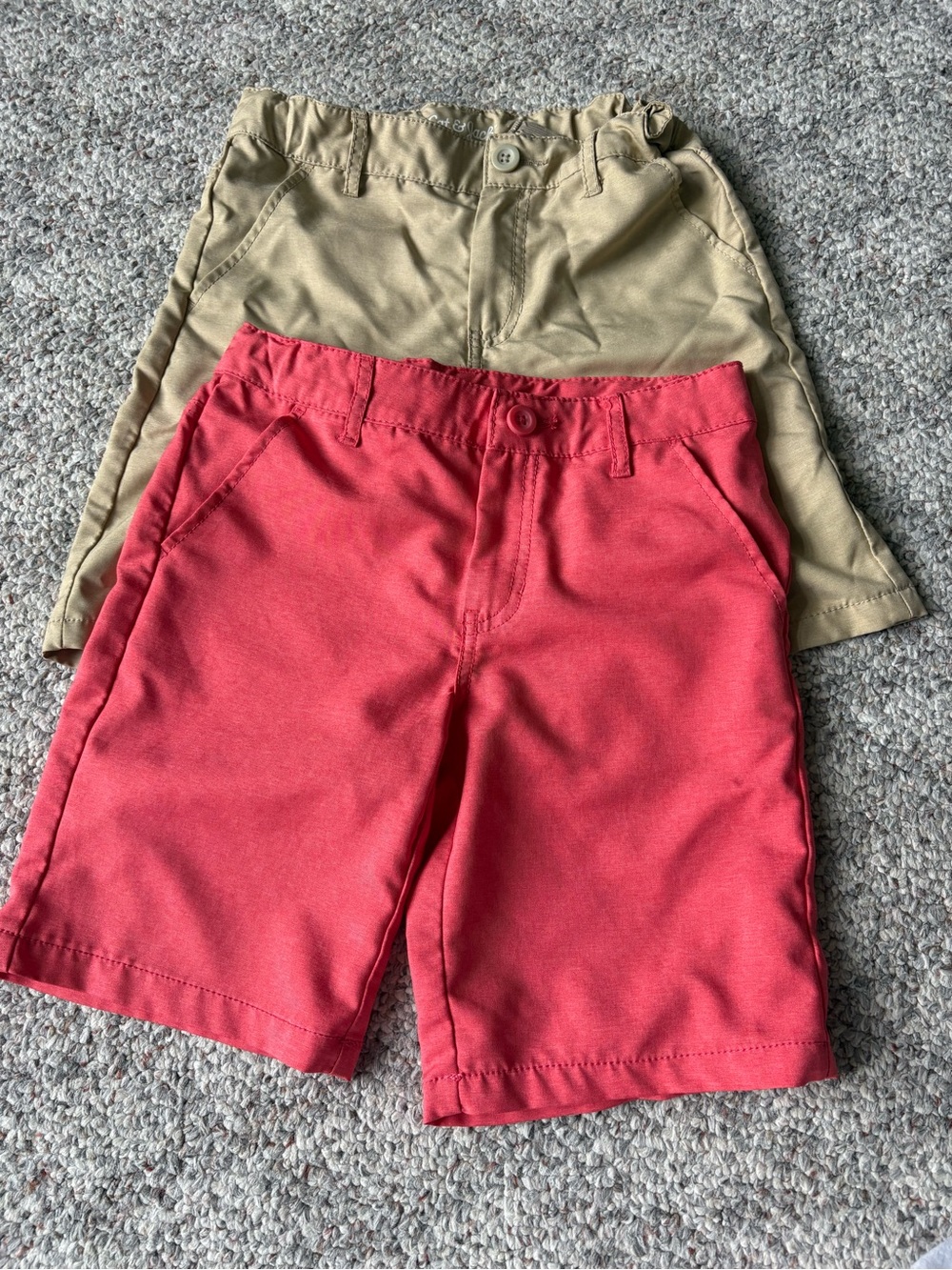 Cat & Jack Red and Tan Boys Shorts